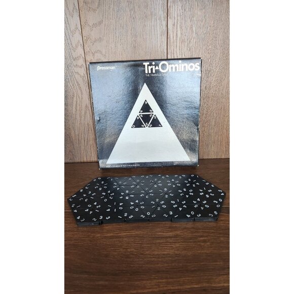 Vintage 1968 Pressman Toy Tri-Ominos Triangle Dominos Board Game Set - Picture 6 of 9